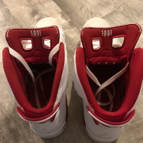 Air Jordan 6 Retro- size 12 red/white main image 7